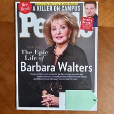 PEOPLE MAGAZINE BARBARA WALTERS PASSES AWAY Cover Killer On Campus Jan 16, 2023