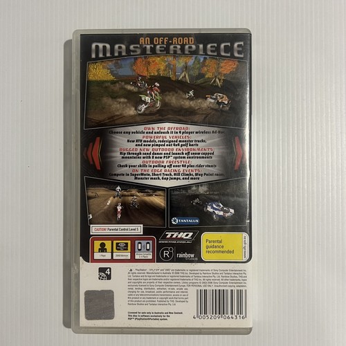 MX Vs ATV On The Edge PSP Playstation Portable Complete With Manual Free Postage - Foto 2 di 6