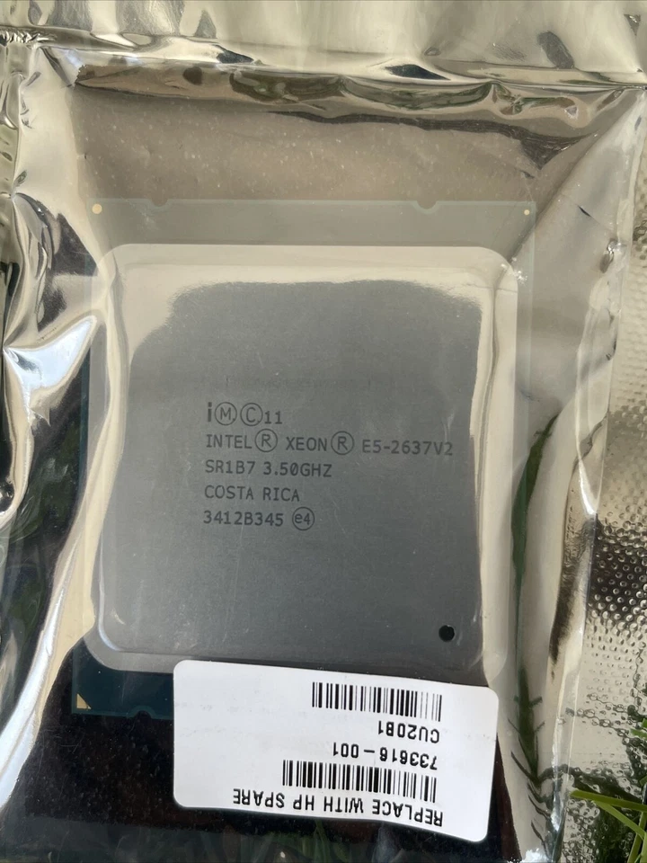 Genuine Intel Xeon Quad-Core E5-2637 v2 64-bit processor 3.50GHz HP 733616-001 - Image 3 of 3