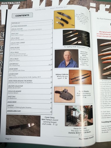 Australian Knife Magazine Edition 2 November 2017 - Picture 2 of 8