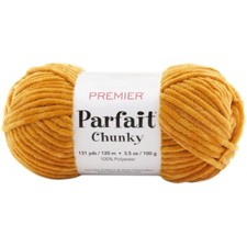 Premier Parfait Chunky Yarn 3.5 OZ 131 Yards Maize Color  3 Pack
