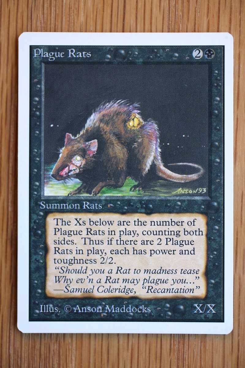MTG 疫病ネズミ　plague rats 英語　アルファ　α LEA MTG 疫病ネズミ plague rats 英語 アルファ α LEA