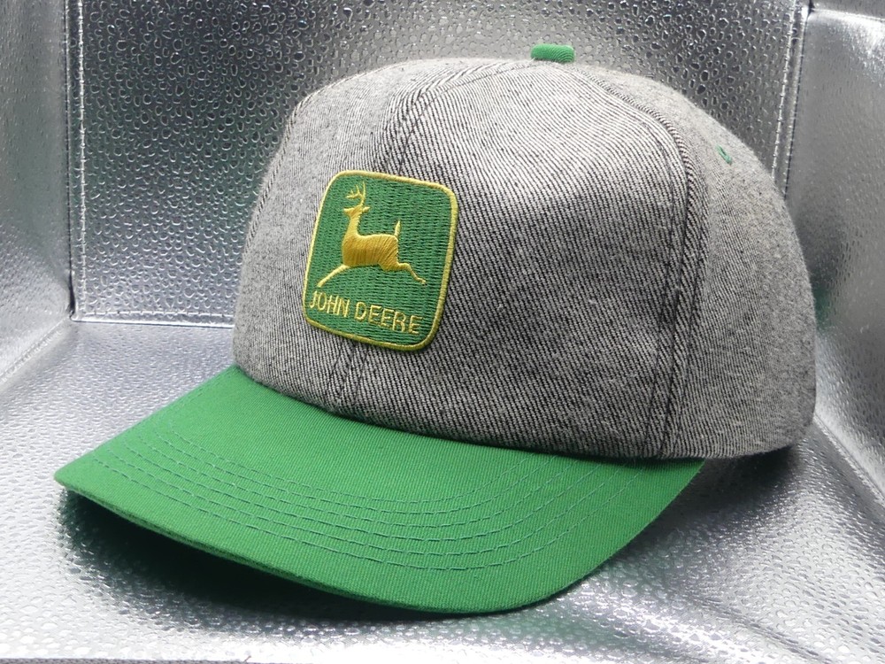 K-Products John Deere Snapback Hat Cap Vintage Made In U.S.A. VTG Vintage