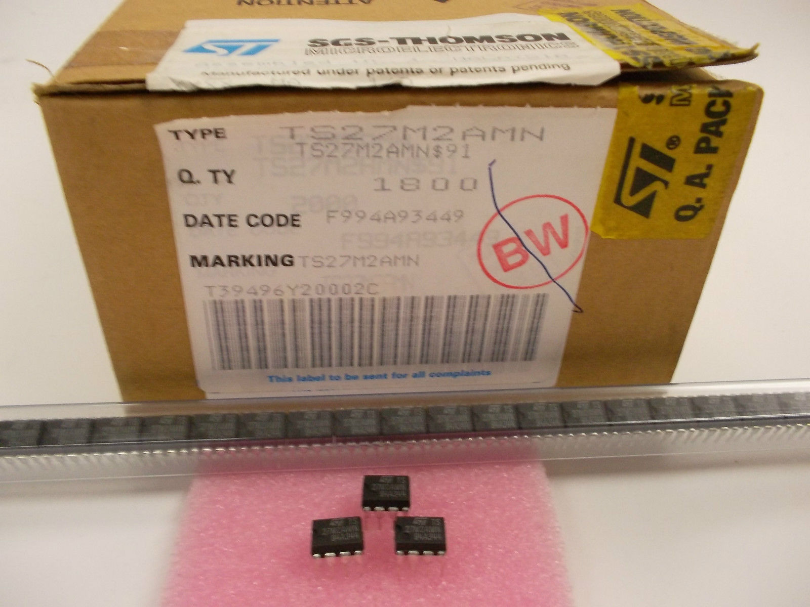 10 pieces TS27M2AMN PRECISION LOW POWER CMOS DUAL OP  AMP.= TLC27M2 NEW ~