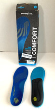 Superfeet  Comfort Thin Ergonomic Run Insoles Blue Sports Running US 4.5-6 NEW 