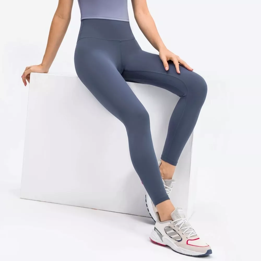 Womens Soft Stretch Cotton High Waisted Leggings Long Workout Yoga