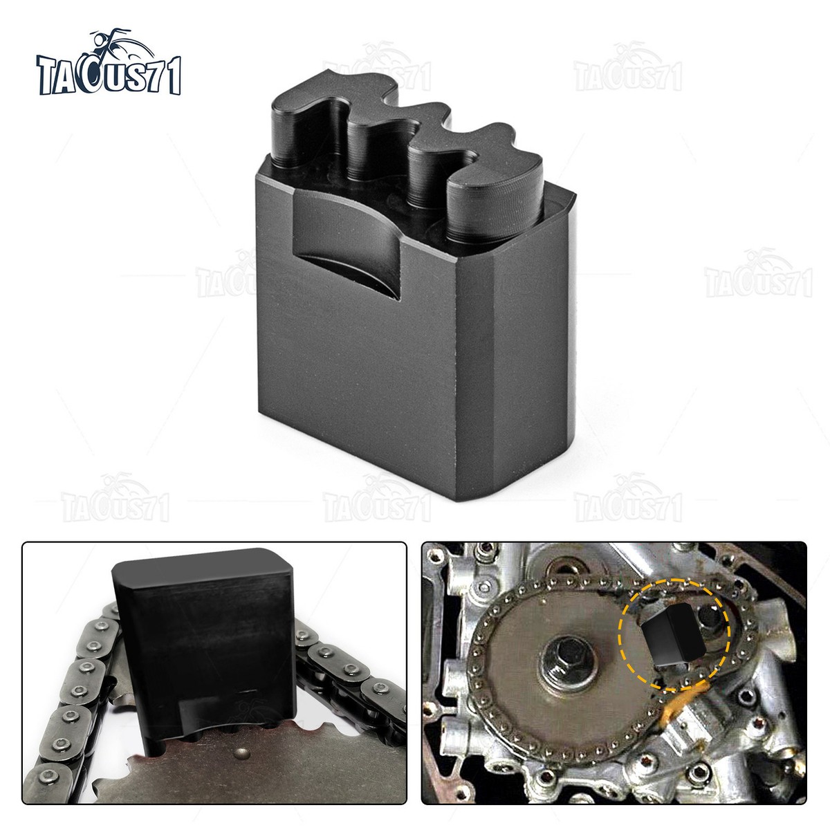 Cam Primary Drive Gear Locking Wedge Locking Tool For Harley FXST FLST FXD FLT E - Foto 3