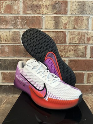 New 11 Nike Zoom Vapor 11 HC Tennis White Picante Red