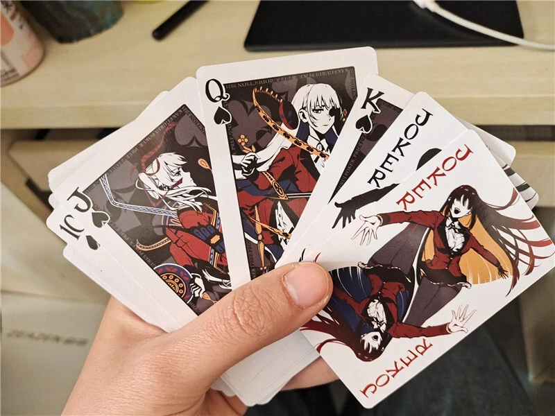 Anime Kakegurui Yumeko Poker Cards Playing Cards Board Game Cards