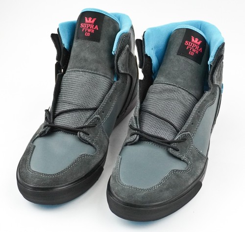 NEW SUPRA VAIDER Skate Skateboard BMX Shoes Mens US 11.5 Charcoal Action NOS - Picture 6 of 21