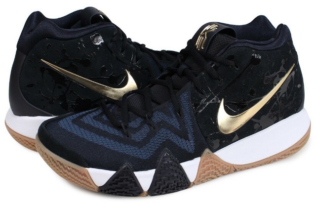 Nike Kyrie 4 Size 11.5 Pitch Blue Metallic Gold Mens Basketball Shoe 943806-403 for sale online