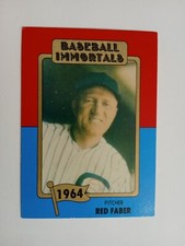 1980 TOPPS BASEBALL IMMORTALS RED FABER #96 1St PRINTING NEW MINT