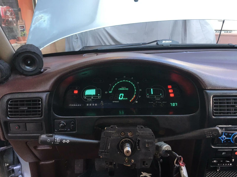 Lente transparente para tablero digital Nissan nx1600 digital cluster nx cupé b13 Foto 2 de 4