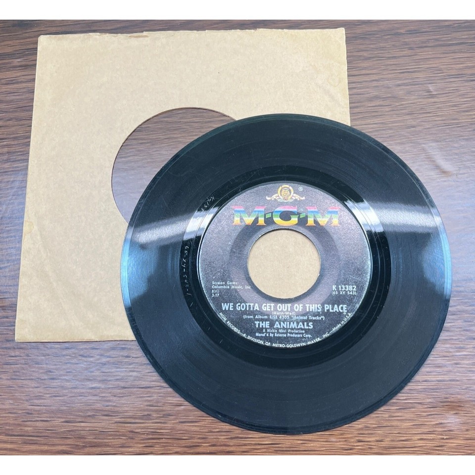 The Animals We Gotta Get Out of This Place / Cant Believe It 45 Rock