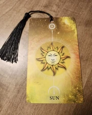 SUN Sign Bookmark Astrology Oracle Card Art Gift Purified & Charged