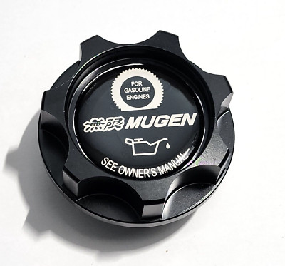 BLACK ENGINE BILLET OIL FILLER CAP FOR HONDA CIVIC B16 B18 VTEC DOHC MUGEN SL