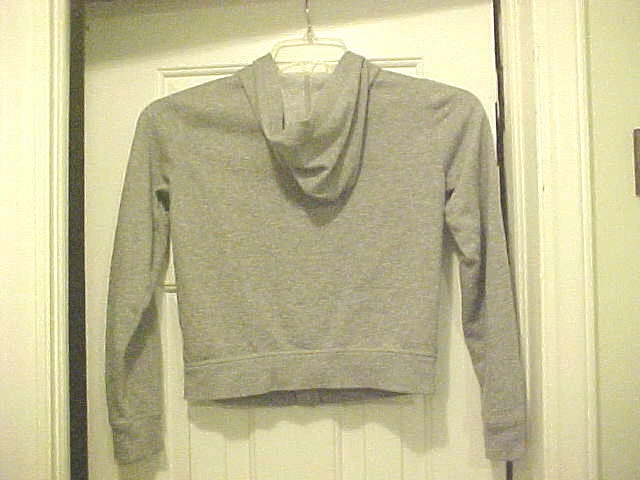 Однотонная серая толстовка с капюшоном для девочек размер L от Danskin LOVE тема хлопковая смесь все сезоны - Изображение 3 из 4