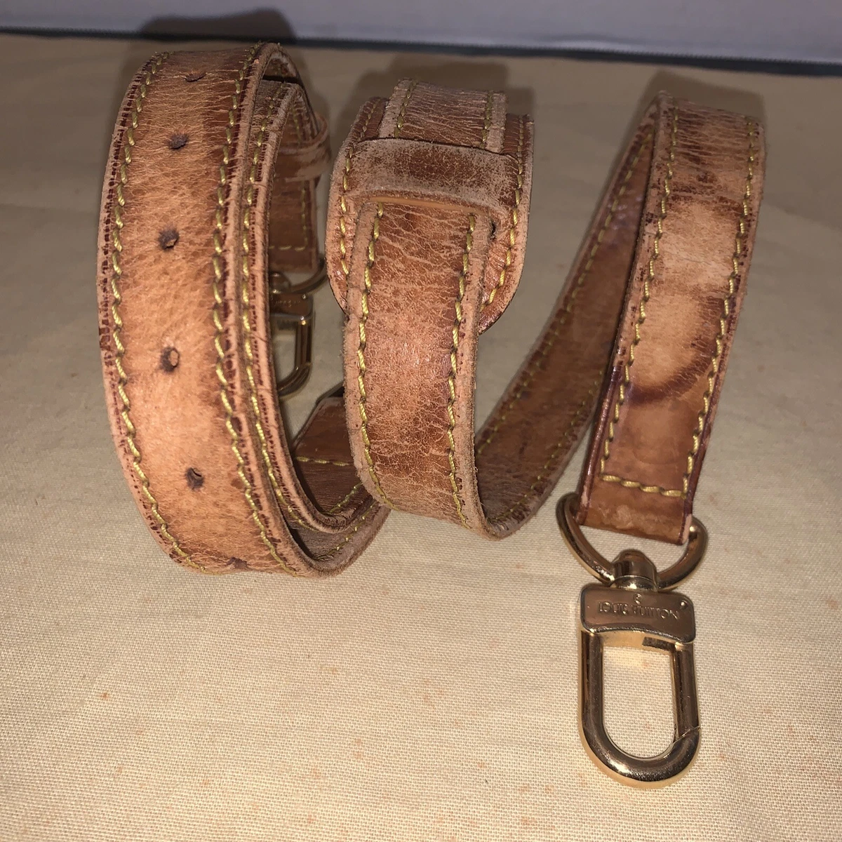 Louis Vuitton, Accessories, Authentic Louis Vuittonvintage Vachetta  Leather Replacement Strap Strap Only