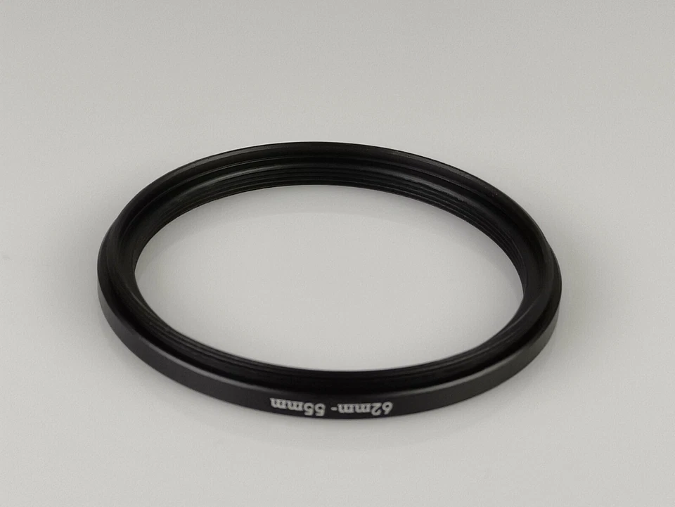 62mm to 55mm 62-55 Stepping Step Down Filter Ring Adapter 62-55mm 62mm-55mm (UK) - Image 2 of 2