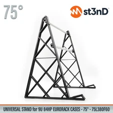 UNIVERSAL STAND for 9U 84HP EURORACK CASES - 75° - 75L380F60