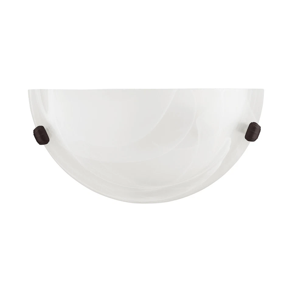 Aplique de pared de bronce con vidrio de alabastro, perfecto para escalera o baño Ambia Foto 2 de 4