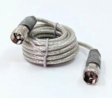 9' CB Antenna Mini-8 Coax Silver Cable w/PL-259 Connectors by TruckSpec 