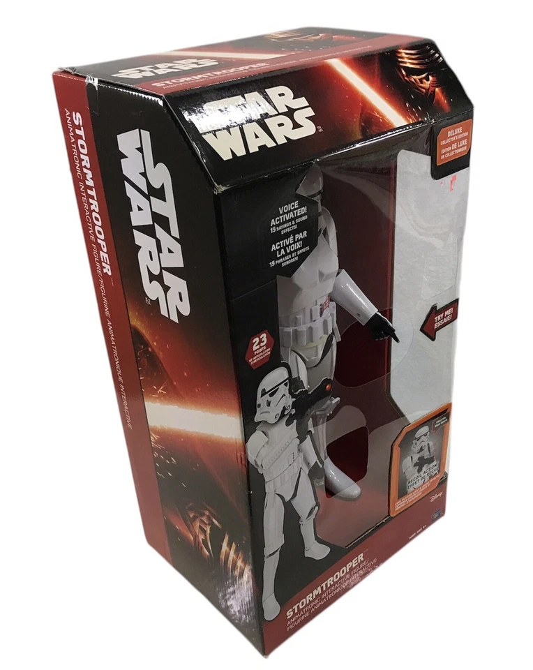 Boneco de ação interativo Animatronic 17” Star Wars Stormtrooper movimento e som - Imagem 3 de 4