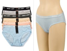 6pcs Lot Miss Lady Print Underwear Briefs Panties Knickers Lingerie Bikinis S-XL