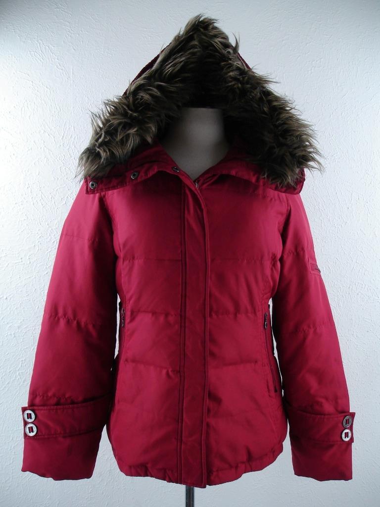 Fur Lined Calvin Klein Fur Trimmed Parka Womens M Calvin Klein