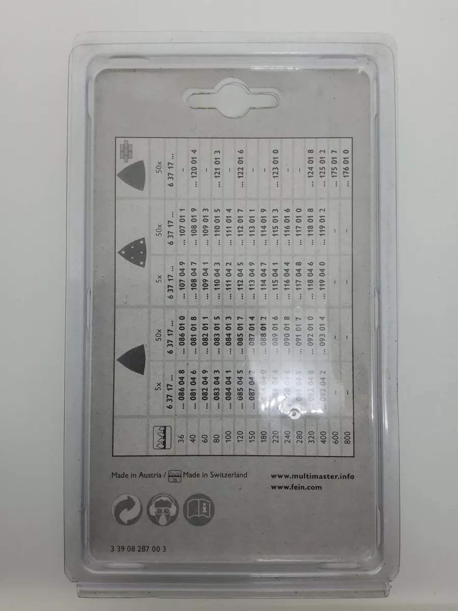 Fein Sanding Sheets Paper Perforated approx 80mm 80G 63717110043