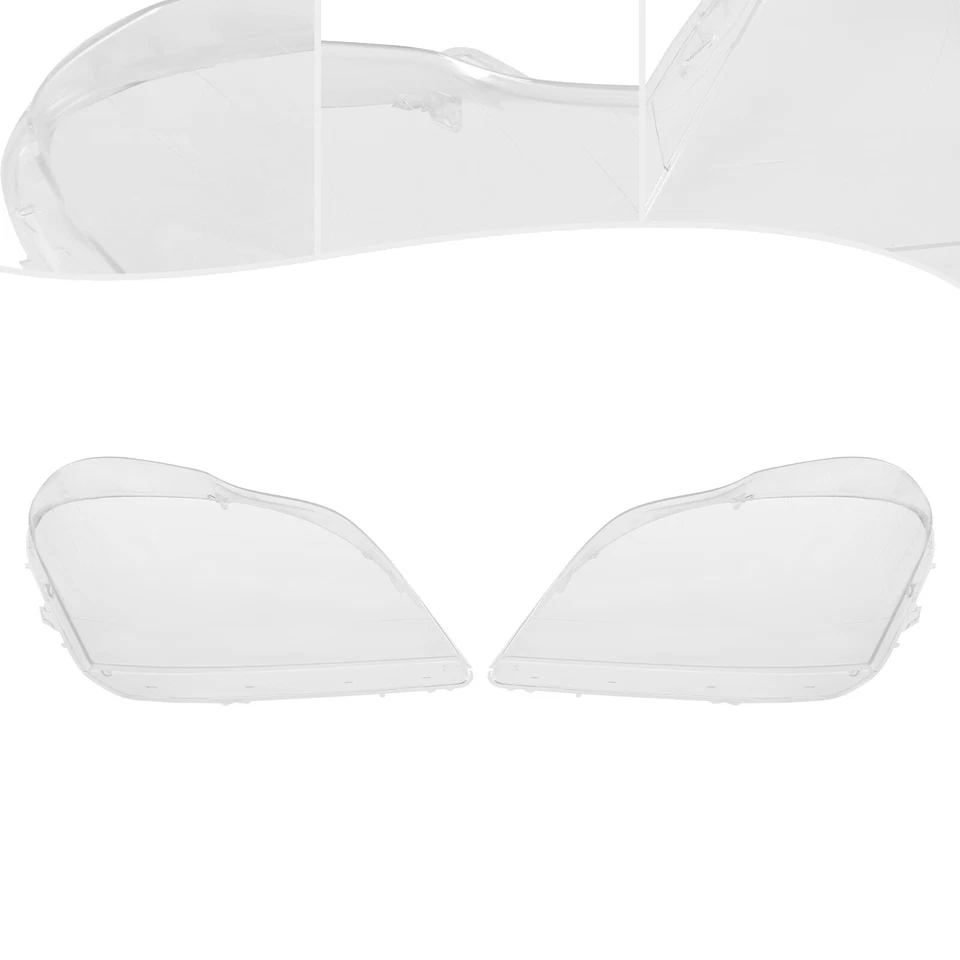 For 2007-2012 Mercedes-Benz GL-Class X164 GL450 GL500 Pair Headlight Lens Cover Foto 3 de 4