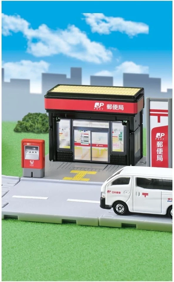 Tomica Town Japan Post Office Nissan NV350 Caravan Model Set Takara Tomy - Image 2 of 4
