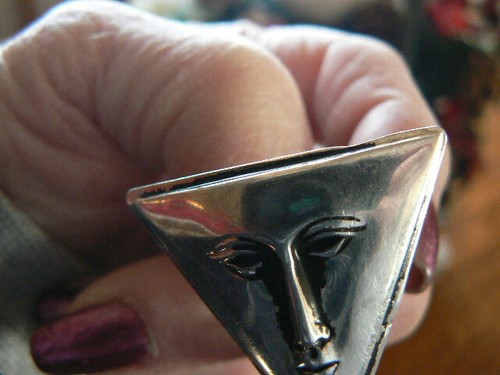 SERGIO BUSTAMANTE STERLING RING SIZE 5.5 - Picture 3 of 8