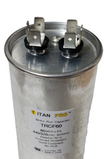 TitanPro TRCF60 HVAC Round Motor Run Capacitor 60 MFD, 440/370Vac