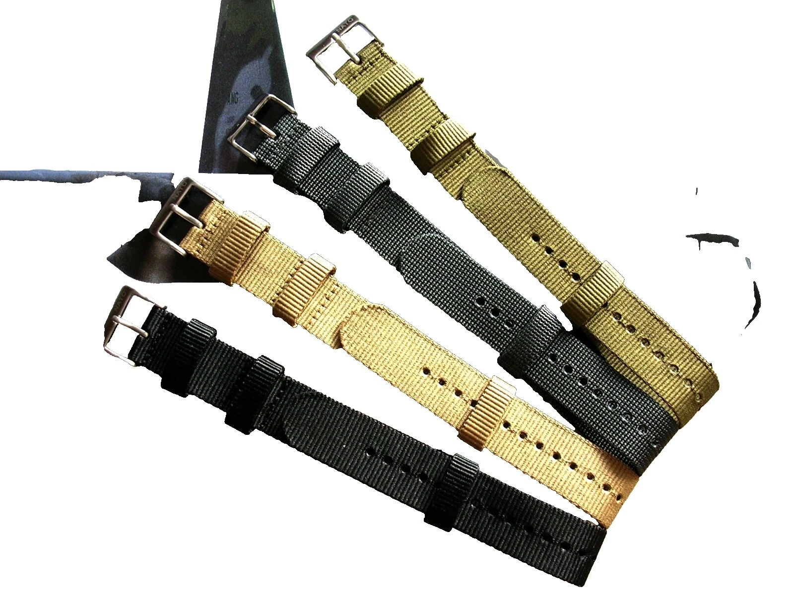 NATO Wrap-Around Strap Wristwatch Bands