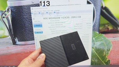 WD My Passport 2TB WDBS4B0020BBK-0B Health Good 100% Usage 1 Hour Only