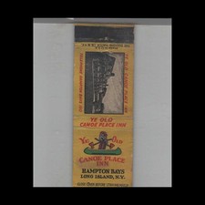 Matchbook Cover Ye Old Canoe Place Inn Hampton Bays Long Island NY
