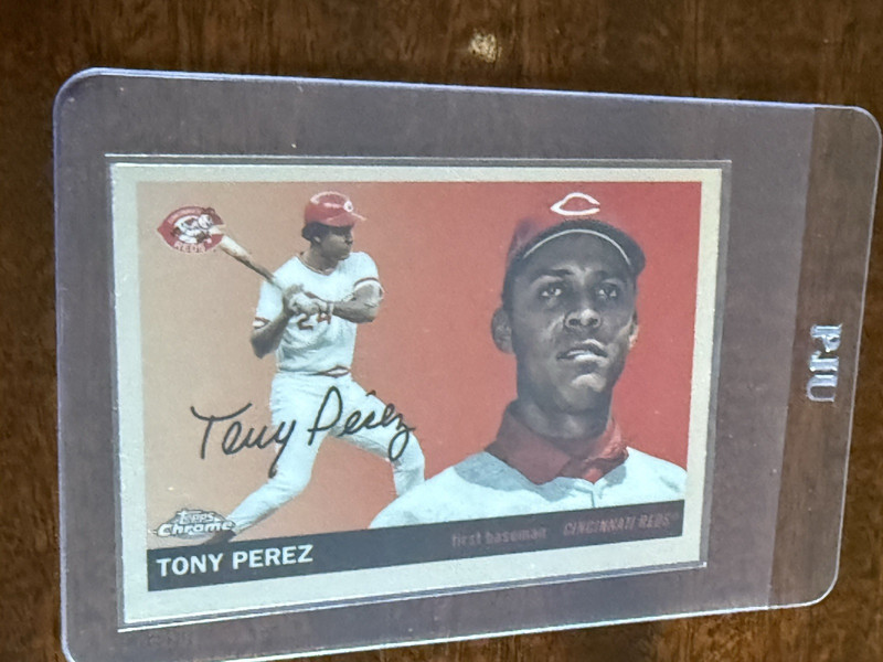 Topps 2025 Chrome Platinum Anniversary Tony Perez Reds #489