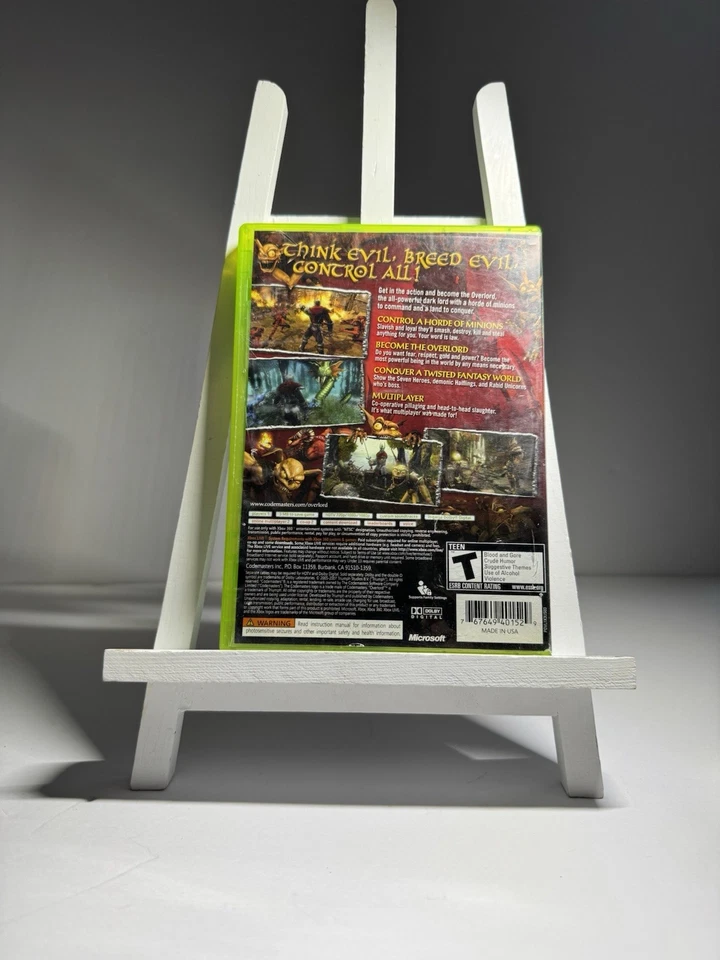 Overlord (Microsoft Xbox 360, 2007) No Manual - Image 2 of 4