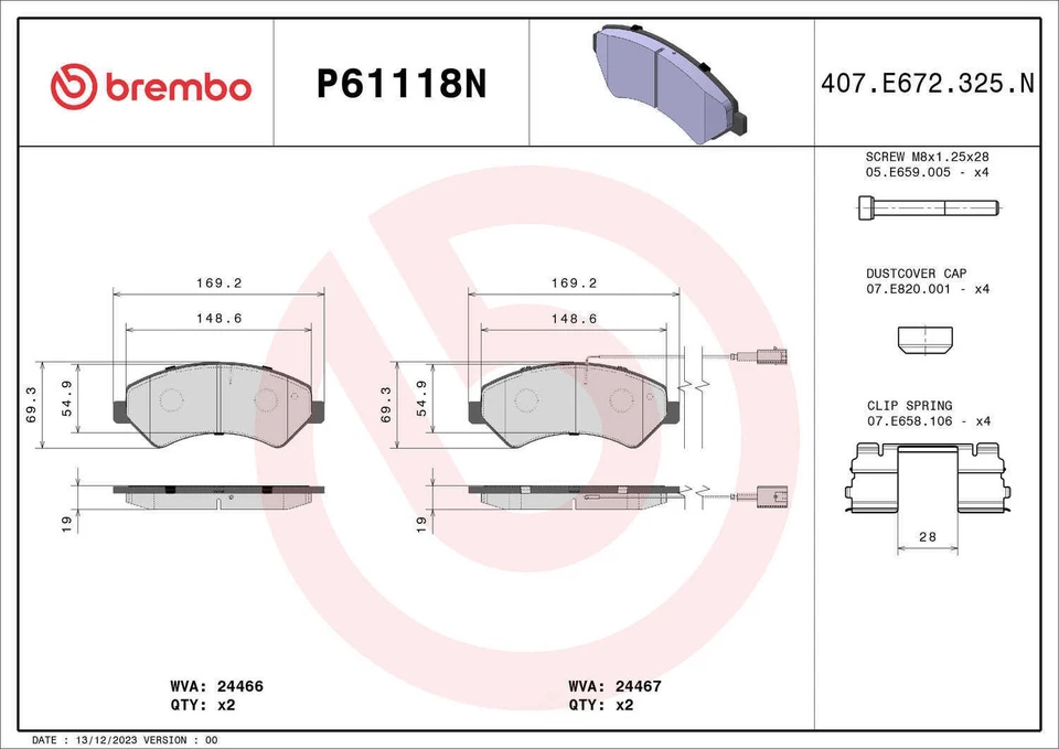 Brembo P61118N Foto 2 de 2