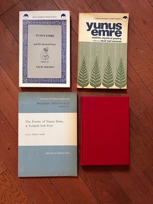 Lot Of 4 Turkish Poet Yunus Emre Poetry Books Divani Talat Halman