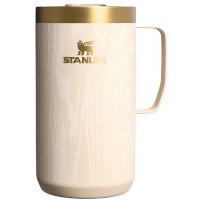Stanley The Cheers & Cheer Stay-Hot Camp Mug Brich Wood Grain 24oz New