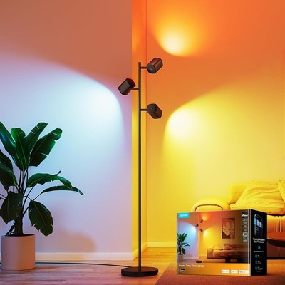 Smart Floor Lamp Matter Compatible Tree 3 Rotatable LuminBlend