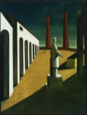 Giorgio De Chirico das Rätsel eines Tages Kunstdruck Poster Leinwand Wanddeko Elegan
