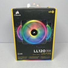 Corsair LL120 120mm White RGB Case Fan 4-Pin 2200RPM 63CFM CO-9050072-WW