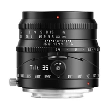 TTArtisan 35mm F1.4 Tilt Manual Lens Large Aperture APS-C Tilt Portrait Lens ...