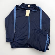 Vintage Nike Youth Boys LG 14-16 Navy Athletic Tracksuit NEW With Tags