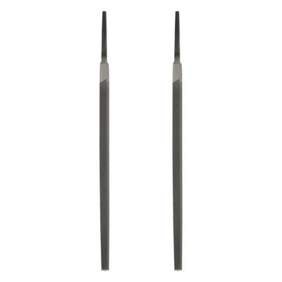 2 Pcs 6'' Square Fine Cut File Fine Metal File without Handle Grey