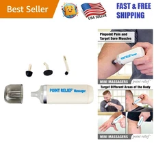 Lightweight Mini Massager with Interchangeable Heads for Instant Pain Relief