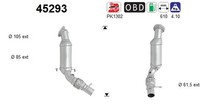 AS 45293 Katalysator FüR BMW 1 F20 F21 3 F30 F80 F31 1.5 1.6 2.0 07.11-06.19